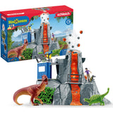 Schleich Dinosaurs: Volcano Expedition Base Camp - 60 pc Playset