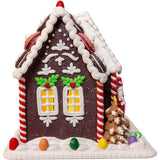 9.5-Inch Battery Operated LED Gingerbread Cookie House