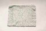 Bluebell Charm Timeless Floral Ruffle Zipper Pouch