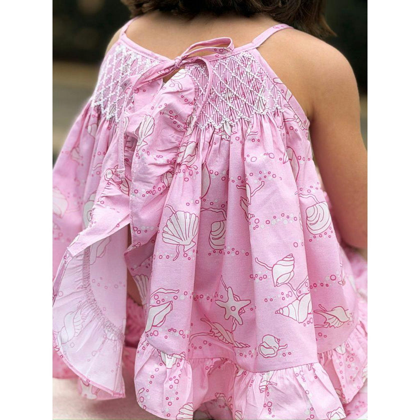 Clara Short Set in Pink Shell