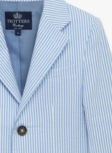 Sebastian Blazer in Pale Blue Stripe