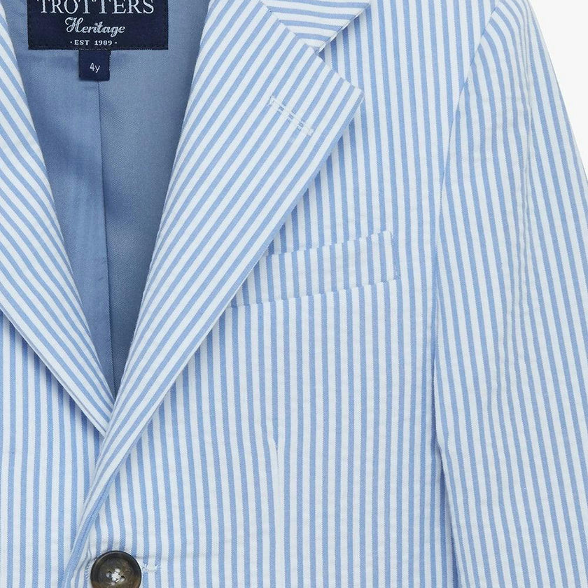 Sebastian Blazer in Pale Blue Stripe