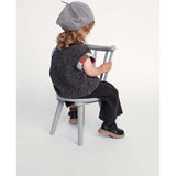 Chunky Ribbed Knit Elastic Waist Wide Leg Loose-Fit Pants