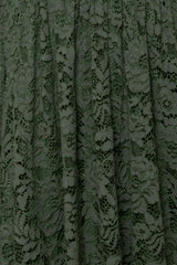 Penny Tank Midi Dress in Green Lace