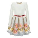 White Floral Print Dress