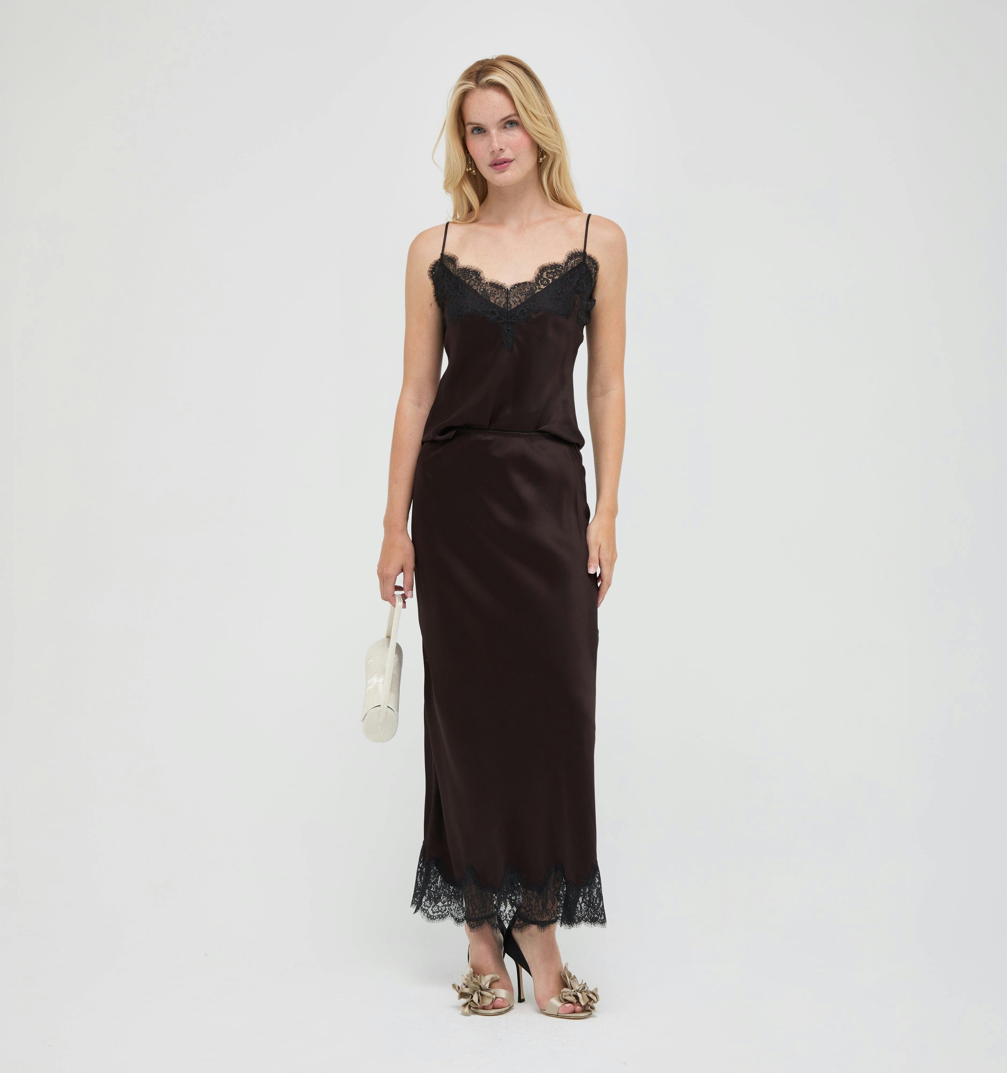 The Tiffany Maxi Skirt -  Chocolate