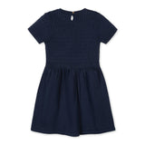 Organic Short Sleeve Cable Sweater Dress