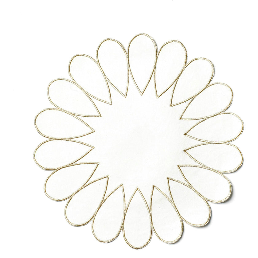 Deco Gold Scallop Round Placemat