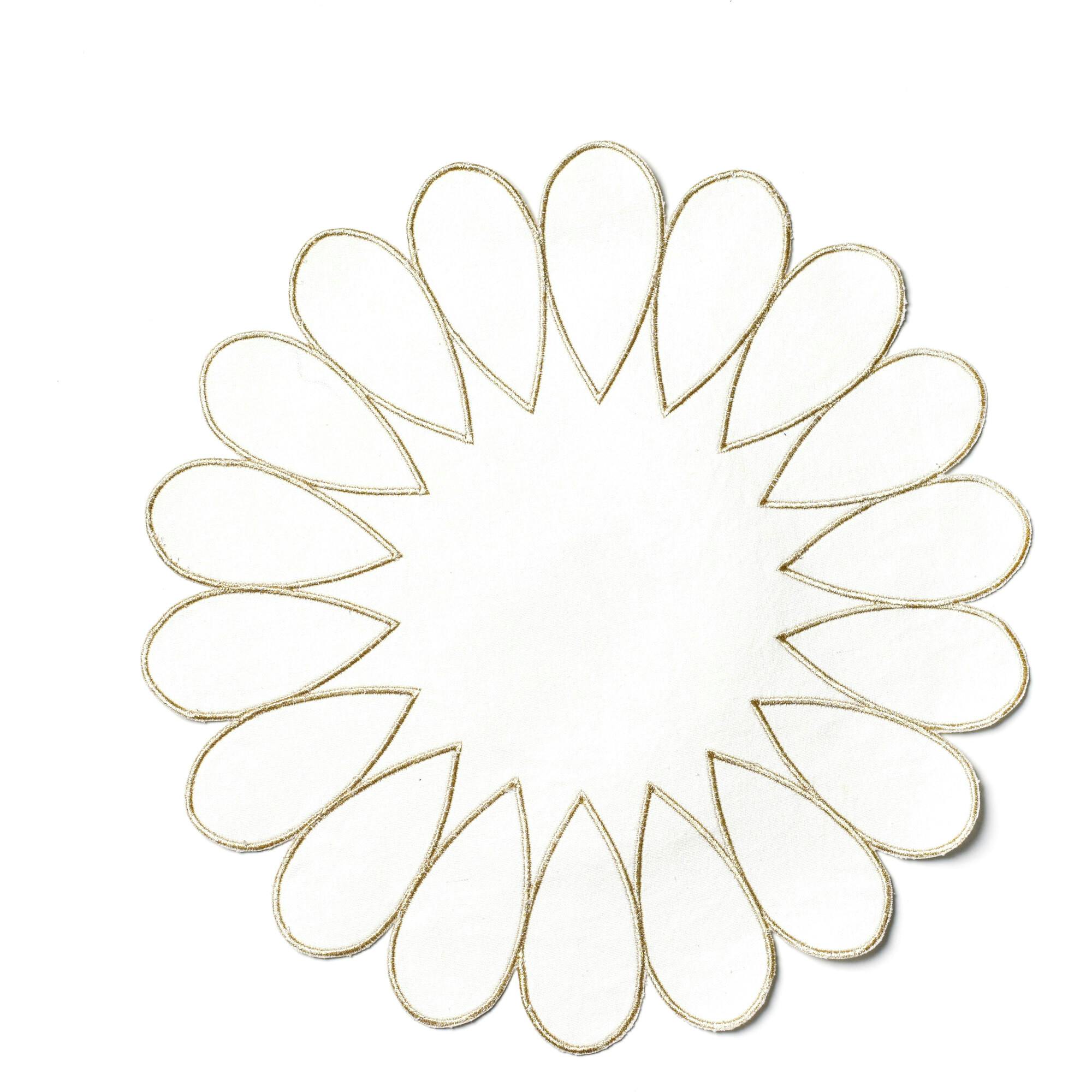 Deco Gold Scallop Round Placemat