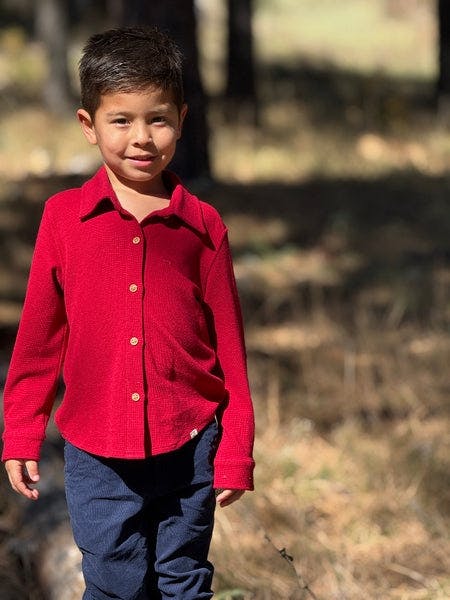 COLUMBIA Red Jersey Shirt