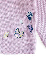 Baby Embroidered Butterfly Knit Cardigan