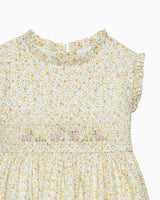 Baby Bunny Smocked Dress in Yellow