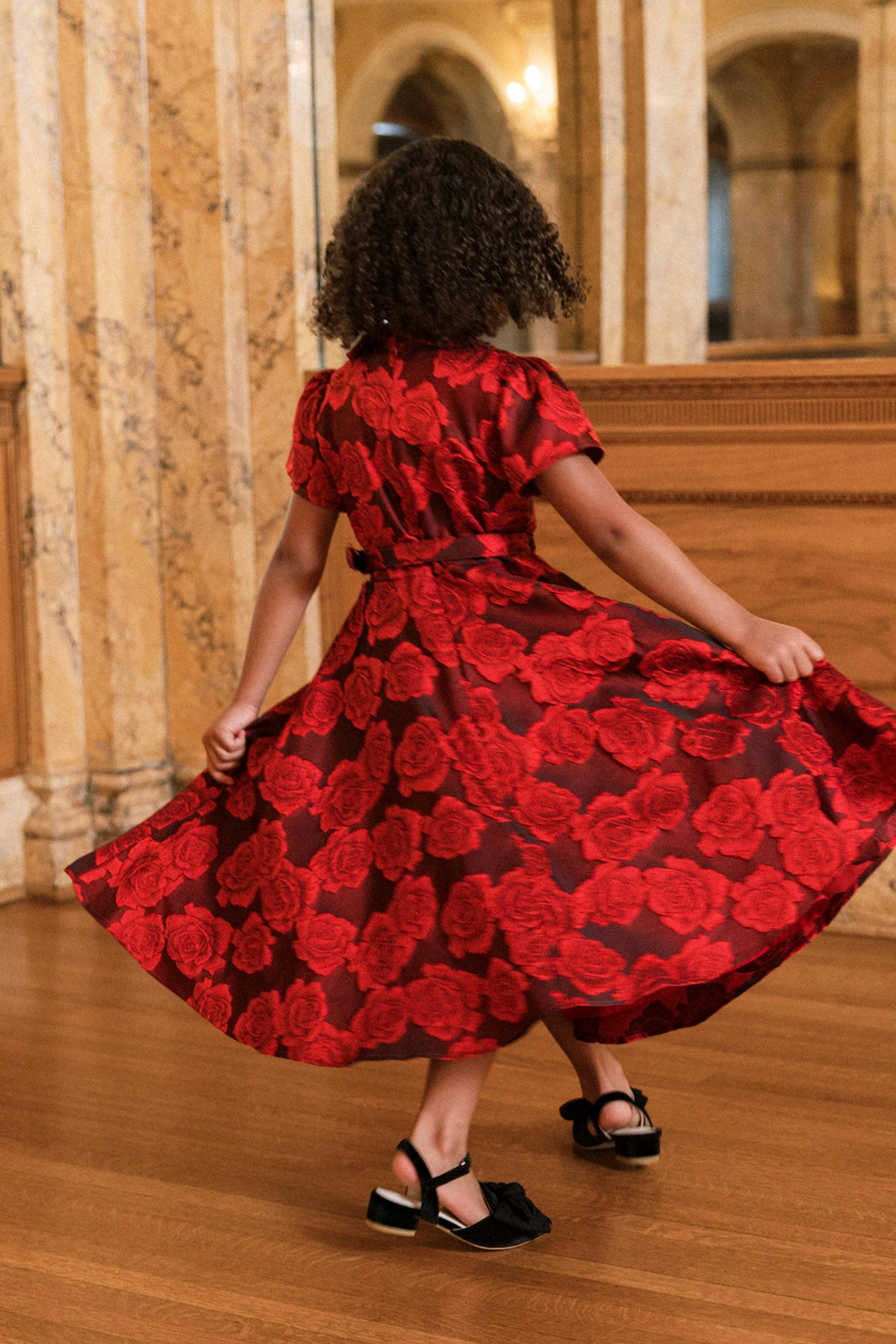 Mini Remi Dress in Vibrant Rose