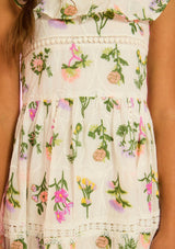 Emely Frill Embroidered Maxi Dress