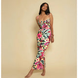 Petal Long Slip Dress