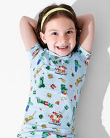 Minecraft: Chicken Jockey Bamboo Kids Pajama Short Set