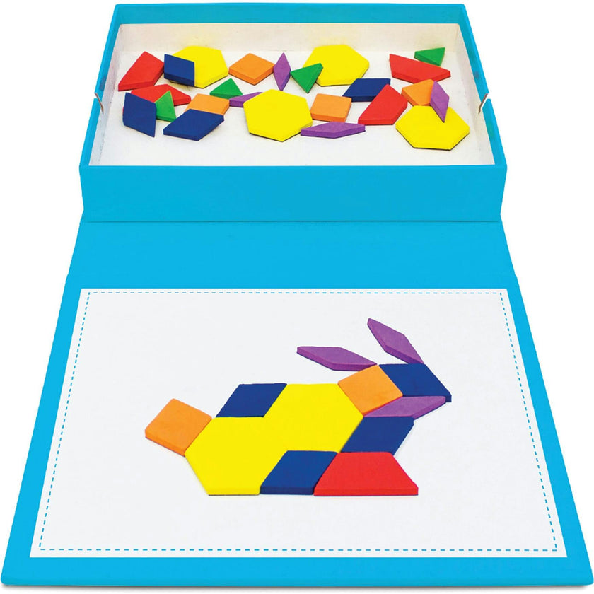 Rainbow Pattern Blocks - Magnetic Activities Learning Set