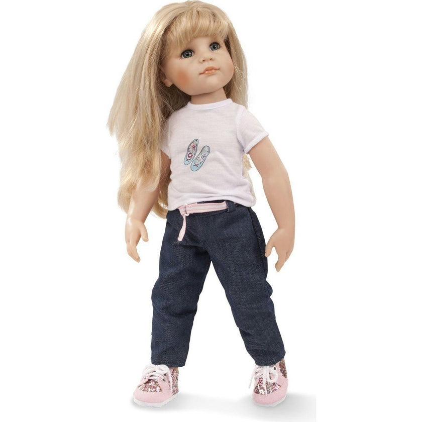 Hannah Princess 19.5" Blonde Poseable Doll with Blue Eyes and Additional Outfit