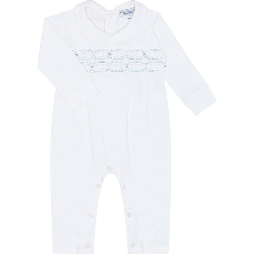 Signature Smocked Boys Playsuit