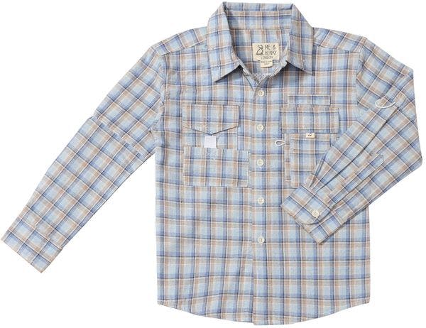 SAWYER BLUE/SKY PLAID Fishing Shirt