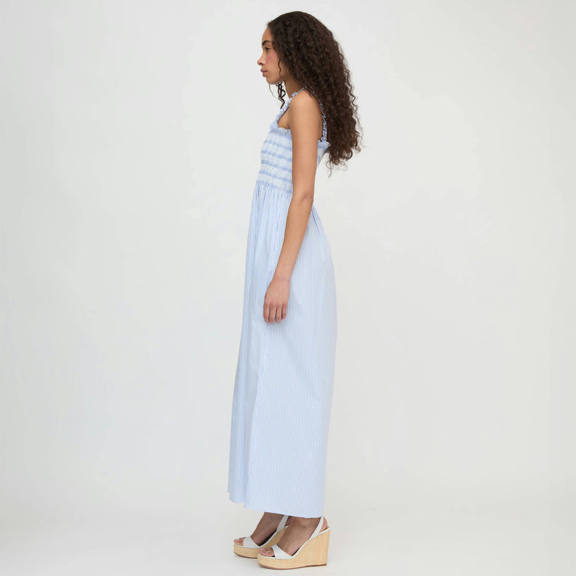 blue and white nap dress The Ellie Nap Dress | Blue Marigold Block / S