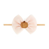 Pumpkin Tulle Bow Baby Headband