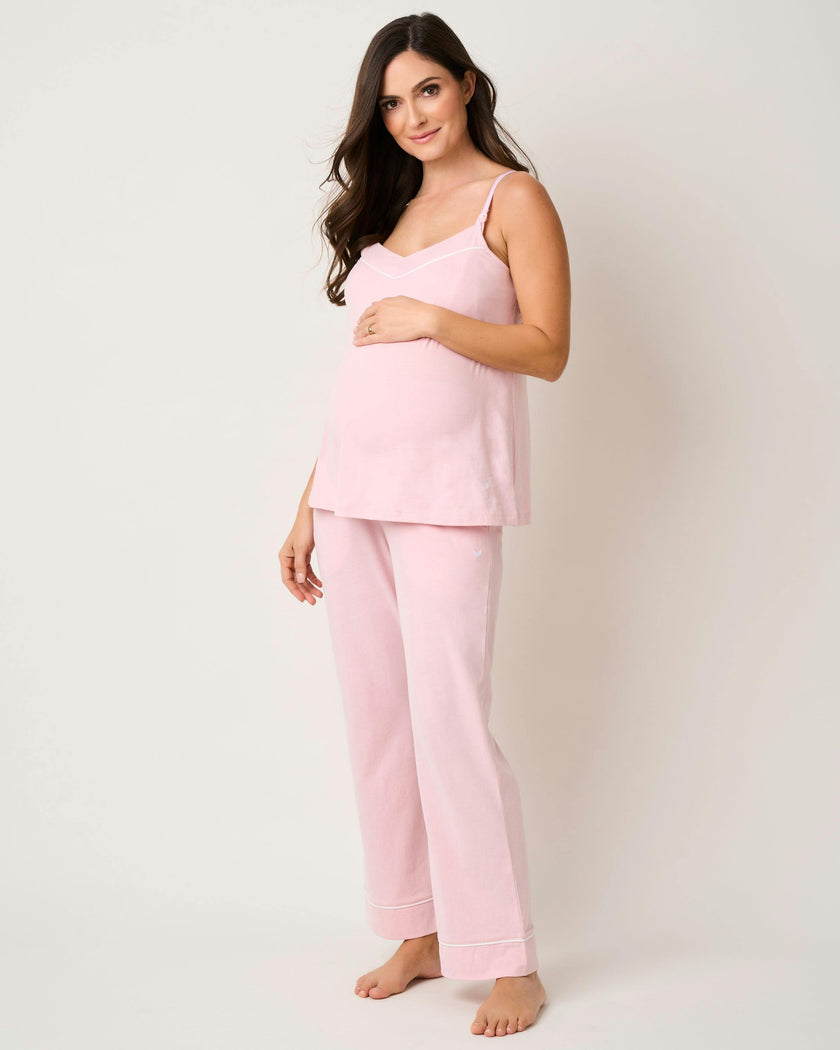 Women's Pima Maternity Pants in Pink