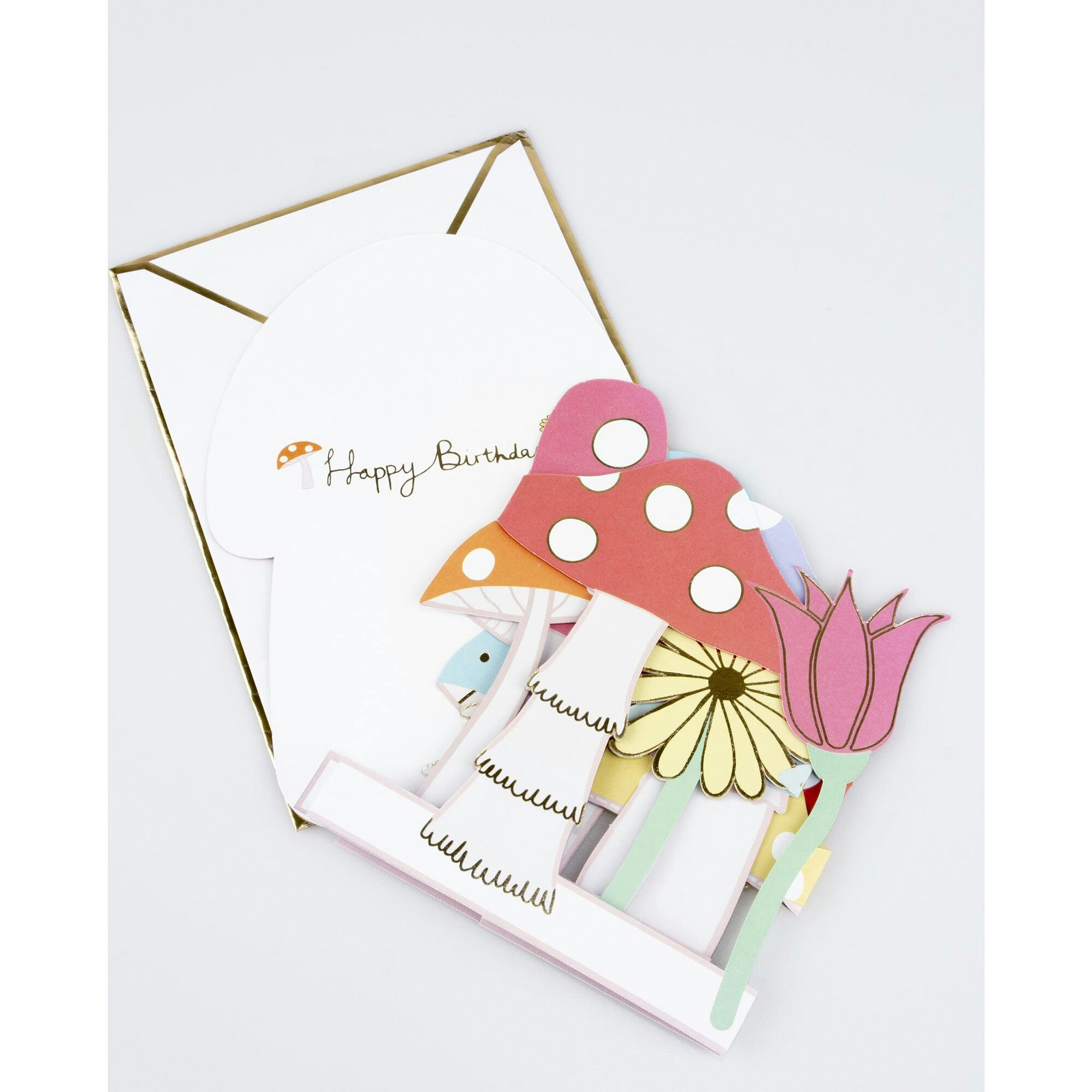 Mushroom Concertina Card