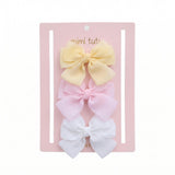 Multicolor Classic Bow Trio Set