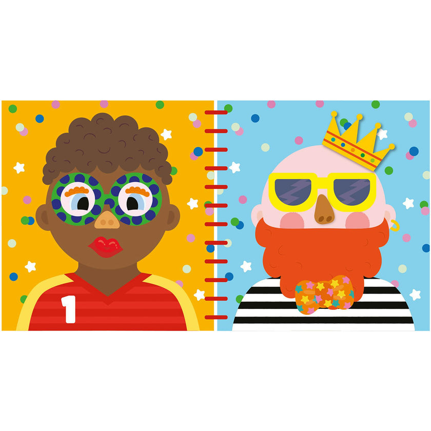 Silicone Sticker Book: Silly Faces