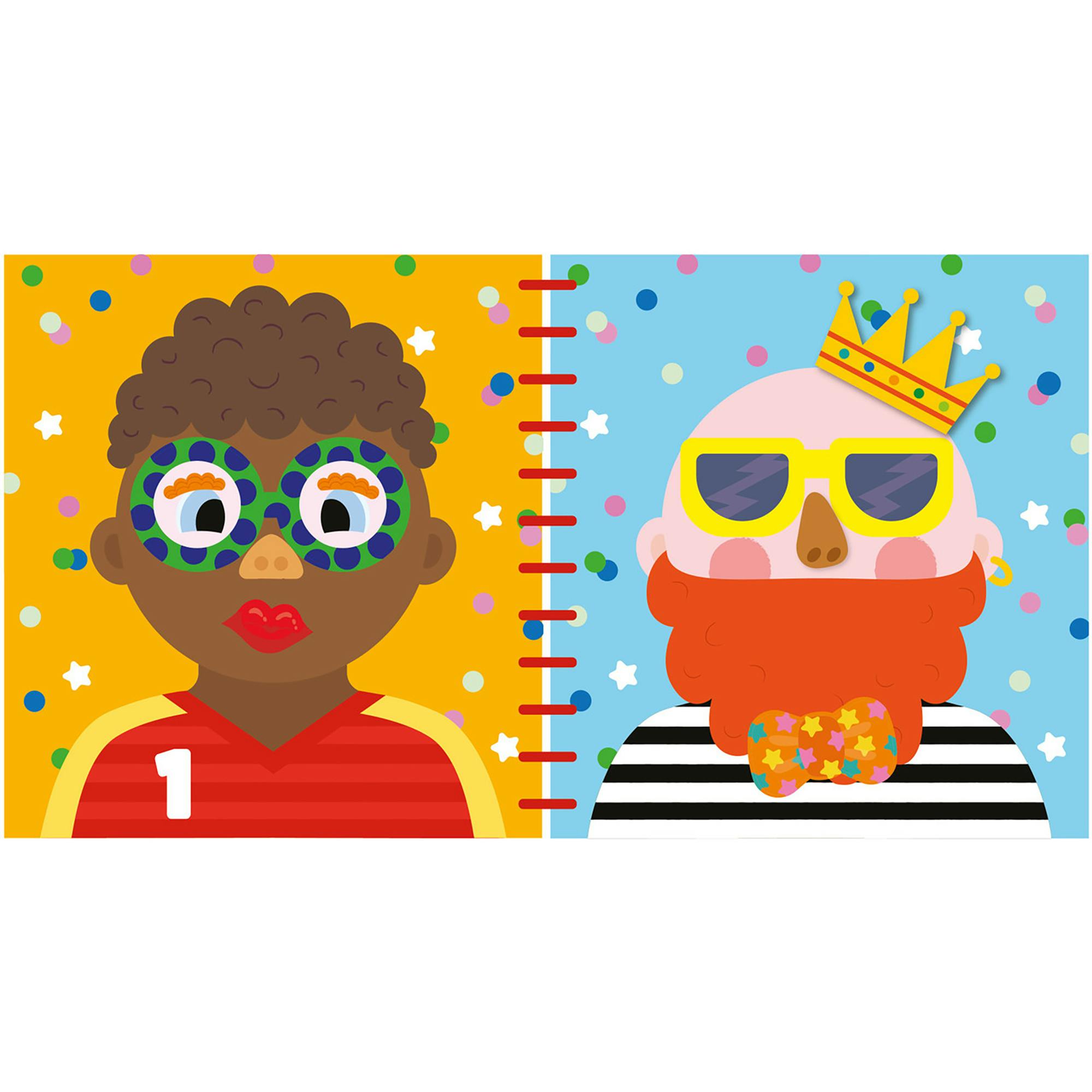 Silicone Sticker Book: Silly Faces