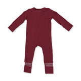 Solid Oxblood Red - Convertible Romper