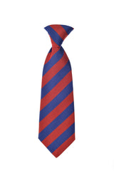 Cherwell Silk Neck Tie - Blue & Red Varsity Stripes