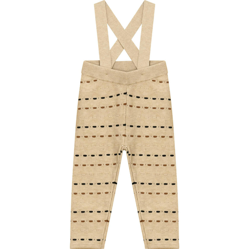 Knitted Overall Dark Almond/Black
