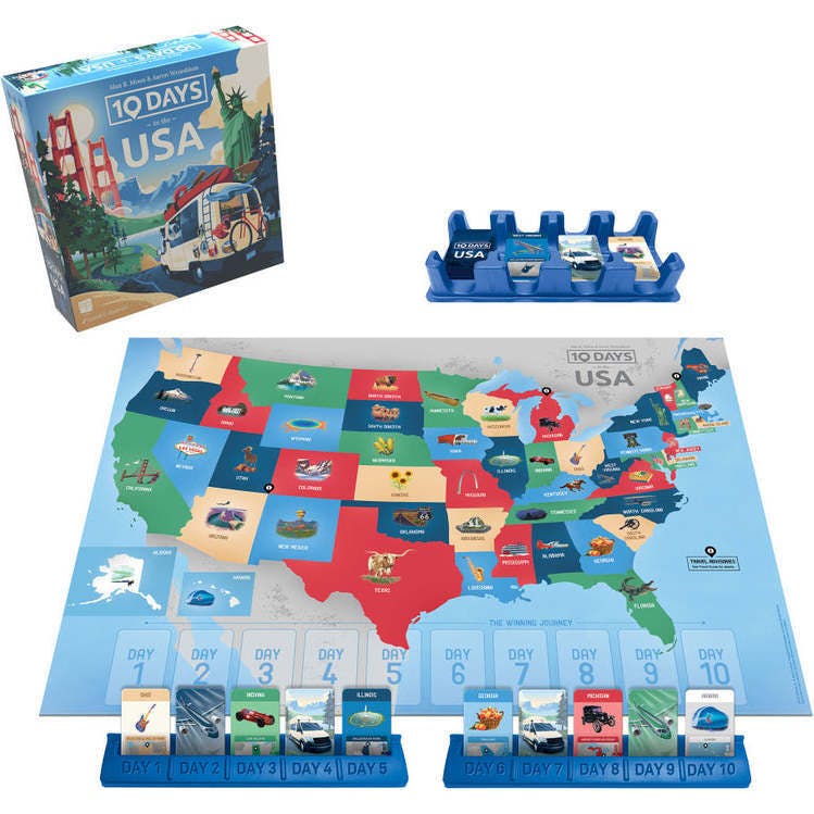 USAopoly: 10 Days in The USA - Strategy Board Game
