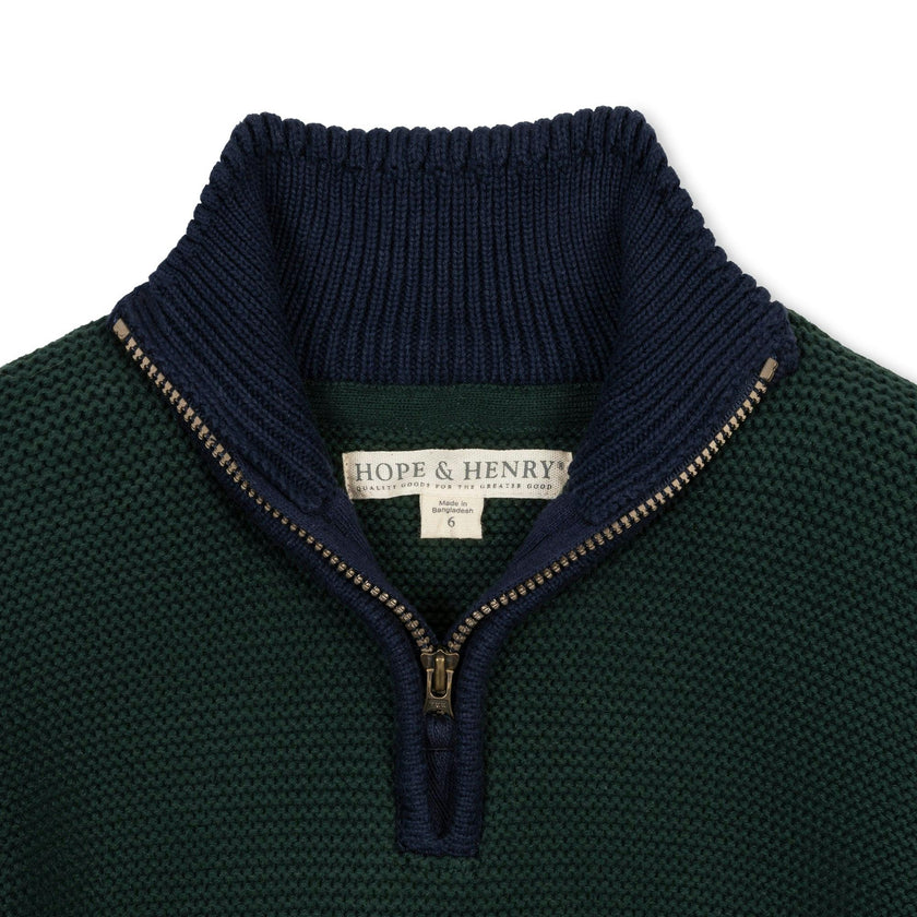 Organic Half Zip Kanga Sweater
