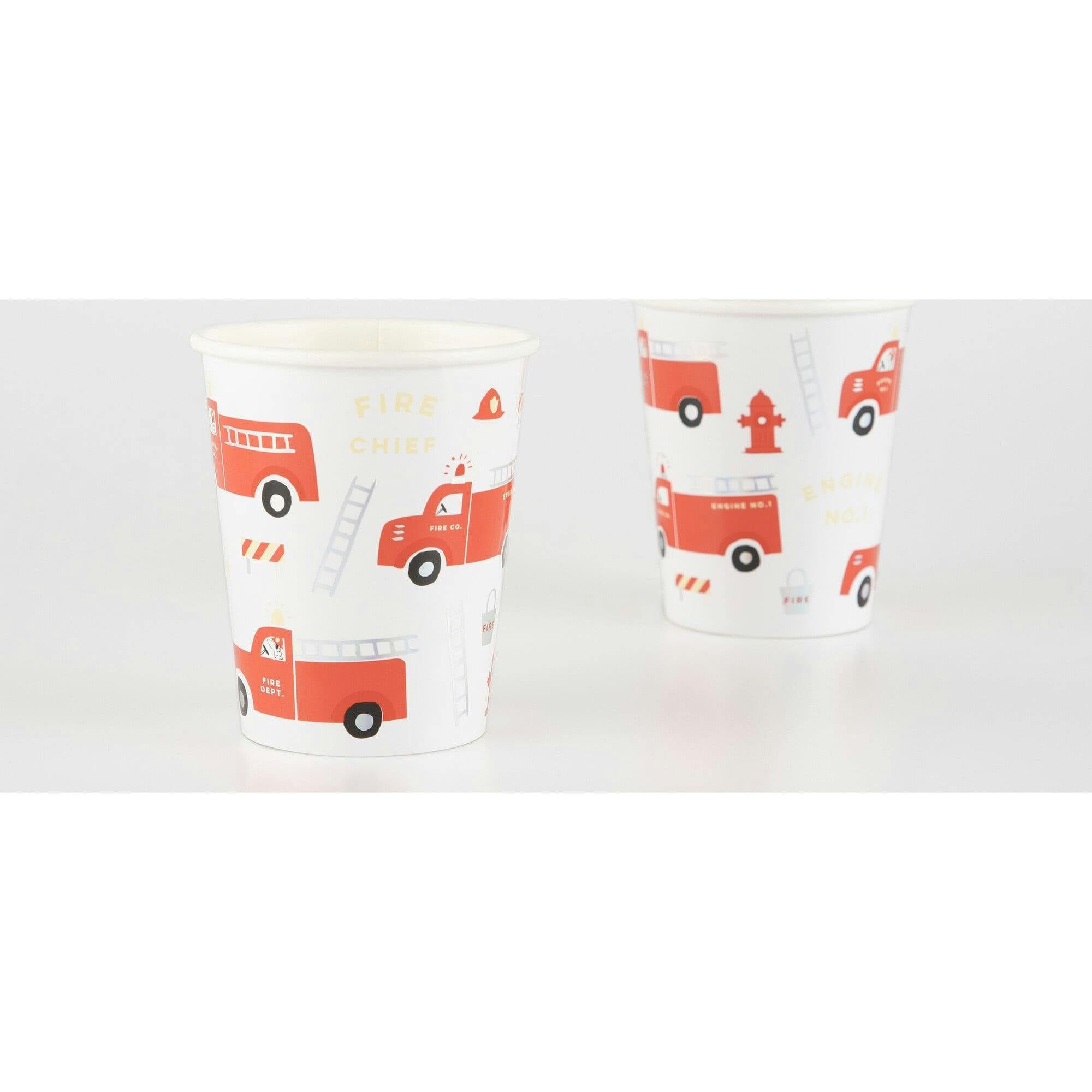 Fire Truck Cups