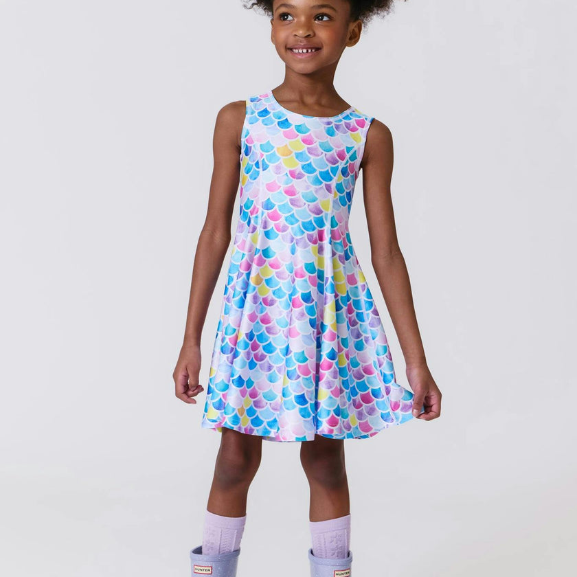 mermaid skater dress Mermaid Scale Skater Dress
