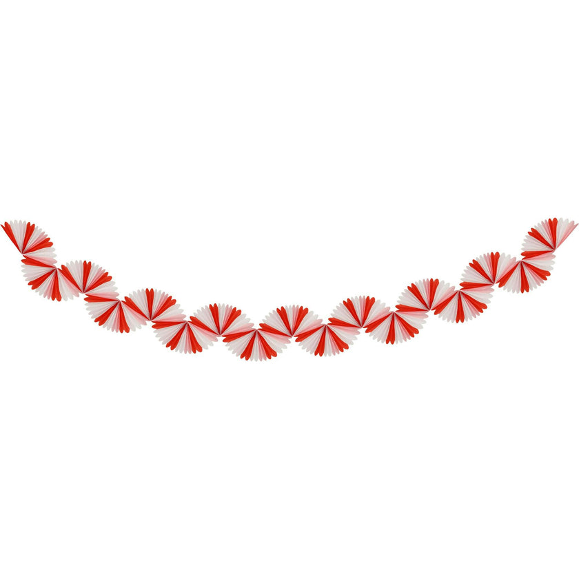 Candy Cane Stripe Honeycomb Garland