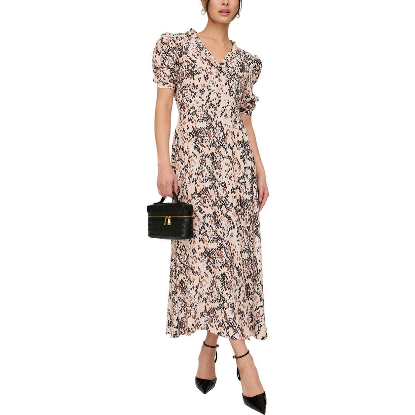 Julia Button Down Print Maxi Dress