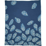 Cotton Sustainable Knit Throw Blanket | Coastal - Oyster