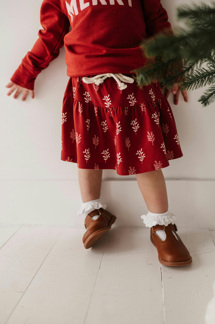 Girl's Skort in Holly
