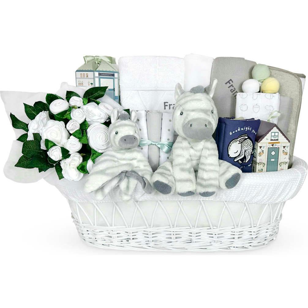 Personalized Zachery Moses Basket Baby Hamper