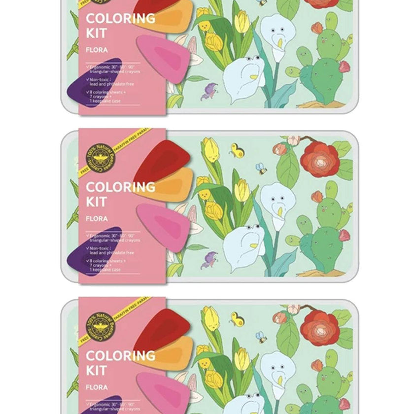 Coloring Kit - 3 units in set - FLORA Large