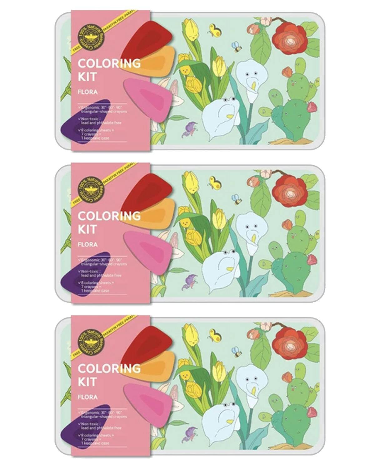 Coloring Kit - 3 units in set - FLORA Large