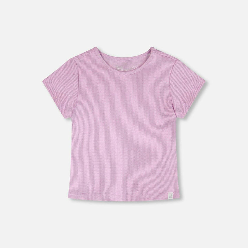 Crinkle Jersey T-Shirt Lilac