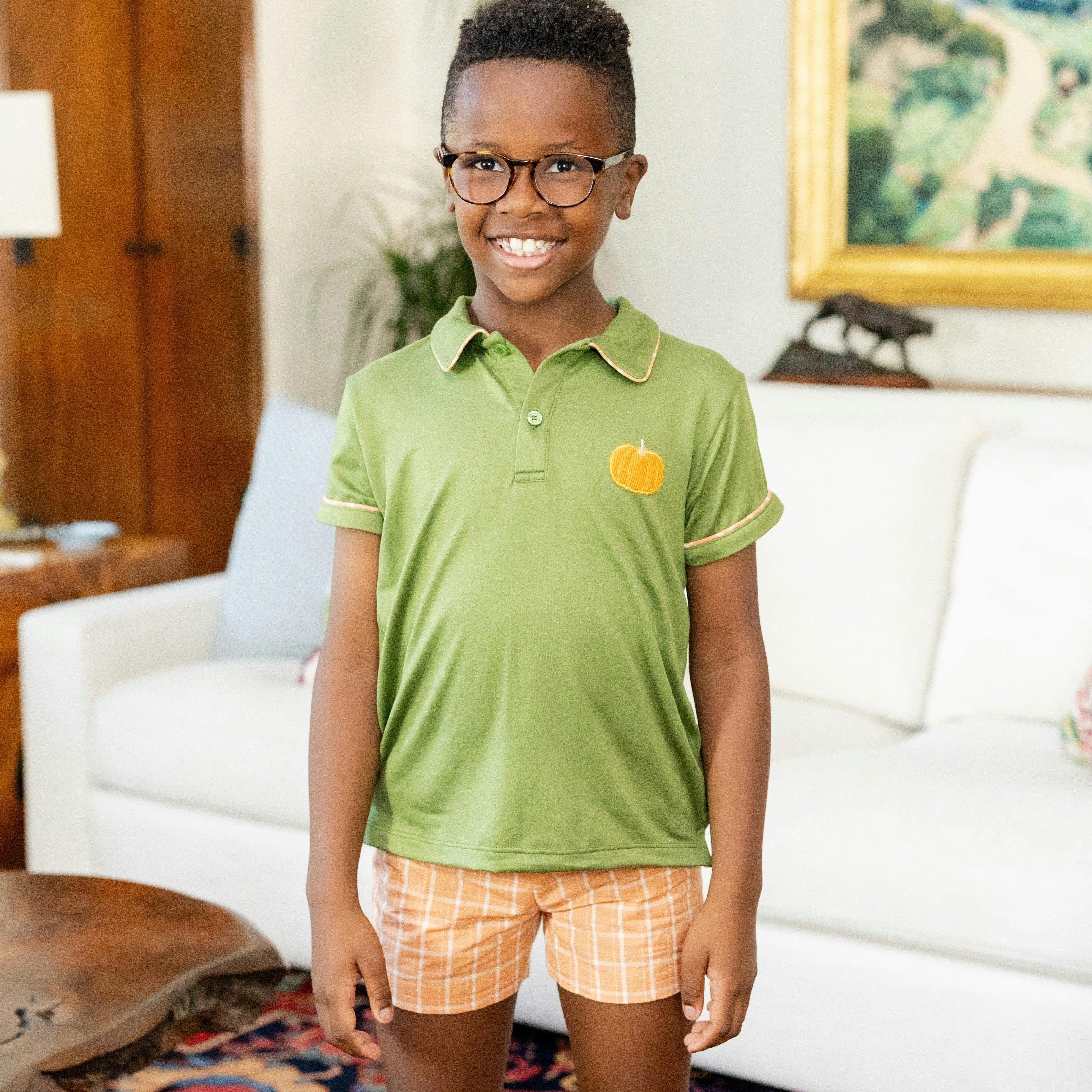 William Boy Polo Set - Orange Check