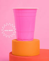 Pink Friday Cups - 50 matte pink 16 oz cups