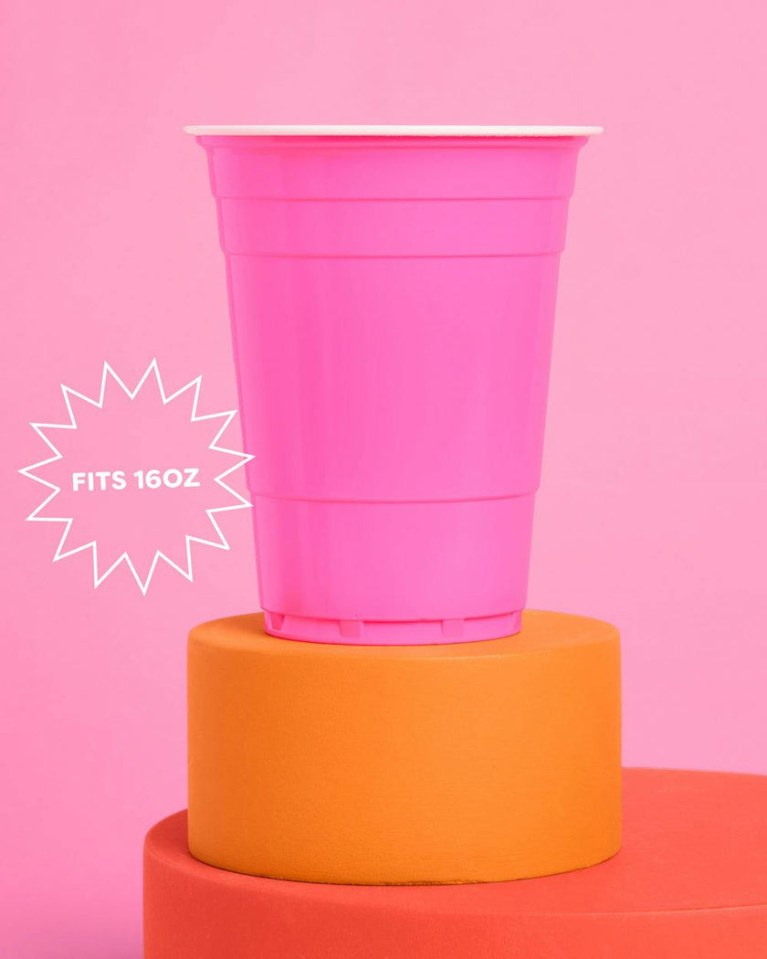 Pink Friday Cups - 50 matte pink 16 oz cups