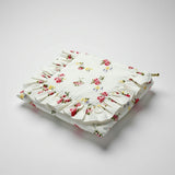 English Rose Posy Timeless Floral Ruffle Zipper Pouch